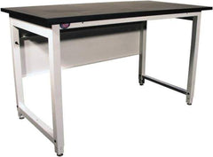 Proline - 60 Wide x 30" Deep x 40" High, Epoxy Resin Workbench - Adjustable Height Legs, White - Apex Tool & Supply