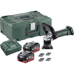 Metabo - 45° Bevel Angle, 5/32" Bevel Capacity, 7,000 RPM, Cordless Beveler - 5.5 Amps, 1/8" Min Workpiece Thickness - Apex Tool & Supply