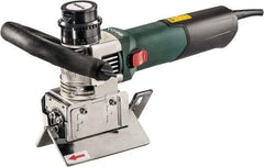 Metabo - 0 to 90° Bevel Angle, 3/8" Bevel Capacity, 12,500 RPM, 810 Power Rating, Electric Beveler - 13 Amps, 1/4" Min Workpiece Thickness - Apex Tool & Supply