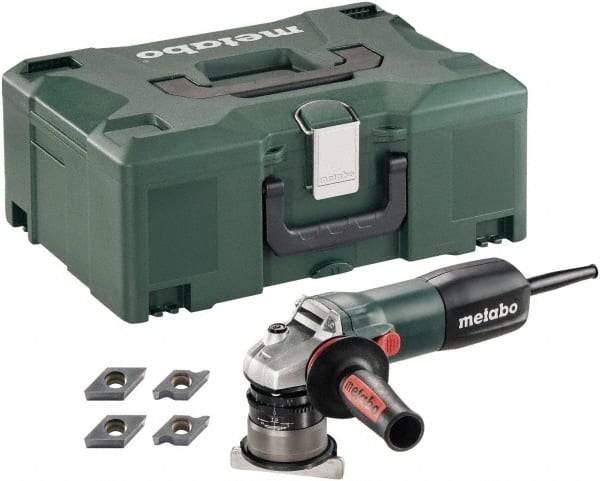 Metabo - 45° Bevel Angle, 5/32" Bevel Capacity, 11,500 RPM, 470 Power Rating, Electric Beveler - 8 Amps, 1/8" Min Workpiece Thickness - Apex Tool & Supply