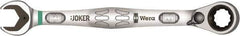 Wera - 3/8" 12 Point Combination Wrench - 15° Offset Angle, 6-23/64" OAL, Chrome Molybdenum Steel, Chrome Finish - Apex Tool & Supply