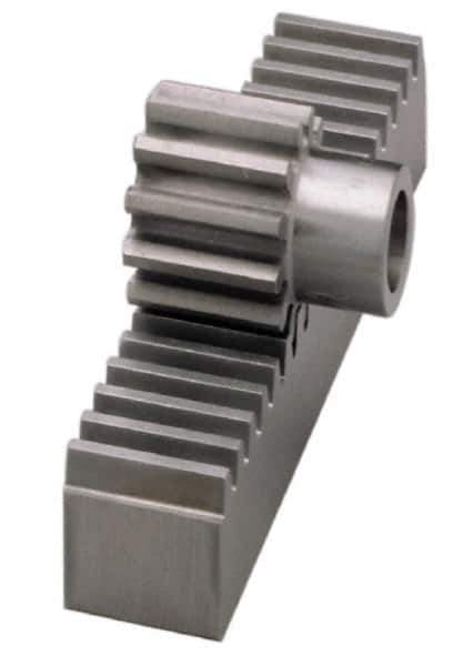 Boston Gear - 1-1/2" Face Width, 4 Feet Long, 1-1/2" Thick Steel Gear Rack - 6 Pitch - Apex Tool & Supply