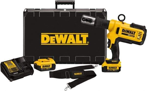 DeWALT - 4 Ton Electric Crimper - Includes DCE200, (2) DCB204, DCE115, Shoulder Strap - Apex Tool & Supply