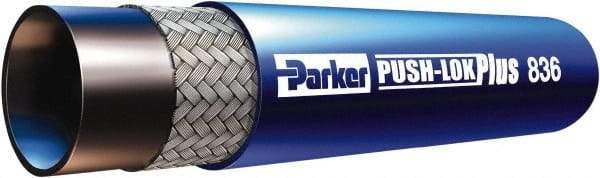 Parker - 1/2" ID x 0.78" OD CTL Push-on Air Hose - 400 Working psi, -55 to 302°F, Blue - Apex Tool & Supply