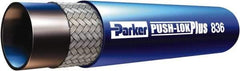 Parker - 1/4" ID x 1/2" OD CTL Push-on Air Hose - 400 Working psi, -55 to 302°F, Blue - Apex Tool & Supply
