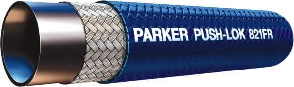 Parker - 1/4" ID x 1/2" OD CTL Push-on Air Hose - 350 Working psi, -40 to 212°F, Blue - Apex Tool & Supply