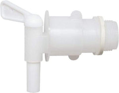 Detco - 3/4" NPT Plastic Rigid Drum Faucet - No Arrester, Manual Closing, 3" Long Extension - Apex Tool & Supply