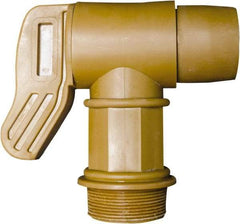 Detco - 2" NPT Plastic Rigid Drum Faucet - No Arrester, Manual Closing, 5" Long Extension - Apex Tool & Supply