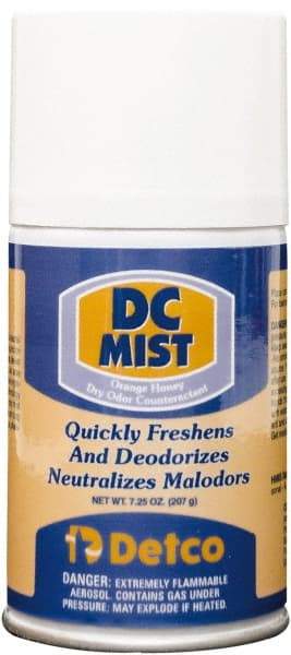 Detco - 7 oz Air Freshener Dispenser Refill - Orange-Honey, Compatible with EQD004 - Apex Tool & Supply