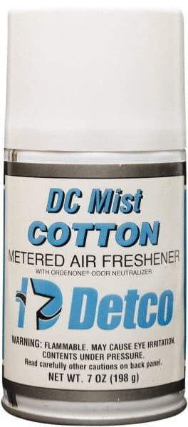Detco - 7 oz Air Freshener Dispenser Refill - Cotton, Compatible with EQD004 - Apex Tool & Supply