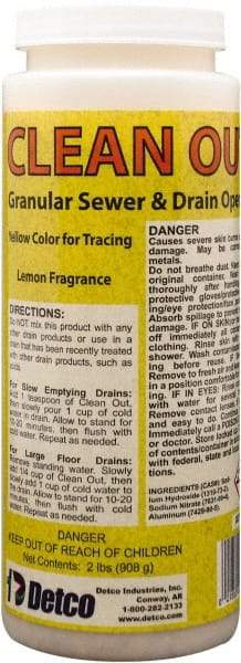 Detco - 2 Lb Granular Drain Opener - Lemon Scent, Can - Apex Tool & Supply