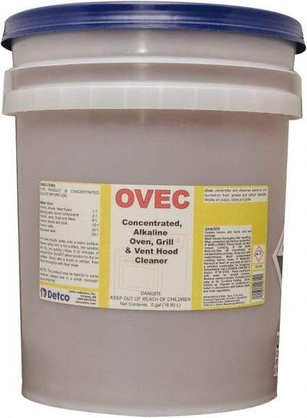Detco - 5 Gal Liquid Oven Cleaner - Comes in Pail - Apex Tool & Supply