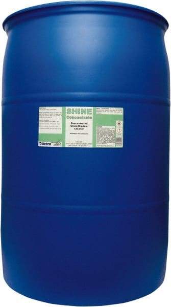 Detco - 55 Gal Drum Unscented Glass Cleaner - Concentrated, Use on Glass - Apex Tool & Supply