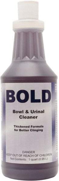 Detco - 32 oz Bottle Liquid Toilet Bowl Cleaner - Unscented Scent, Toilet Bowl - Apex Tool & Supply