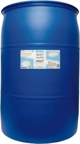 Detco - 55 Gal Drum Deodorizer - Liquid, Vanilla Scent, Concentrated, Environmentally Safe - Apex Tool & Supply