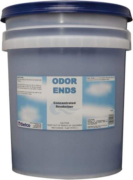 Detco - 5 Gal Pail Deodorizer - Liquid, Unscented, Concentrated, Environmentally Safe - Apex Tool & Supply