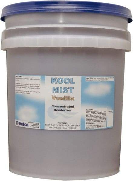 Detco - 5 Gal Pail Deodorizer - Liquid, Vanilla Scent, Concentrated, Environmentally Safe - Apex Tool & Supply