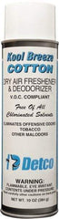 Detco - 20 oz Aerosol Can Deodorizer - Aerosol, Cotton Scent, Environmentally Safe - Apex Tool & Supply