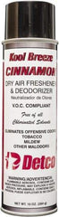 Detco - 20 oz Aerosol Can Deodorizer - Aerosol, Cinnamon Scent, Environmentally Safe - Apex Tool & Supply