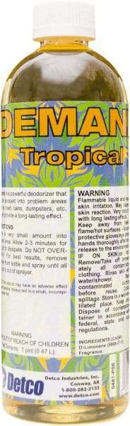 Detco - 16 oz Bottle Deodorizer - Liquid, Tropical Scent - Apex Tool & Supply