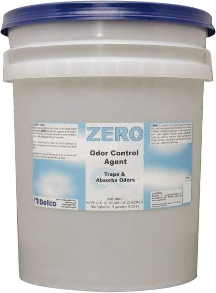Detco - 5 Gal Pail Deodorizer - Liquid, Unscented, Environmentally Safe - Apex Tool & Supply