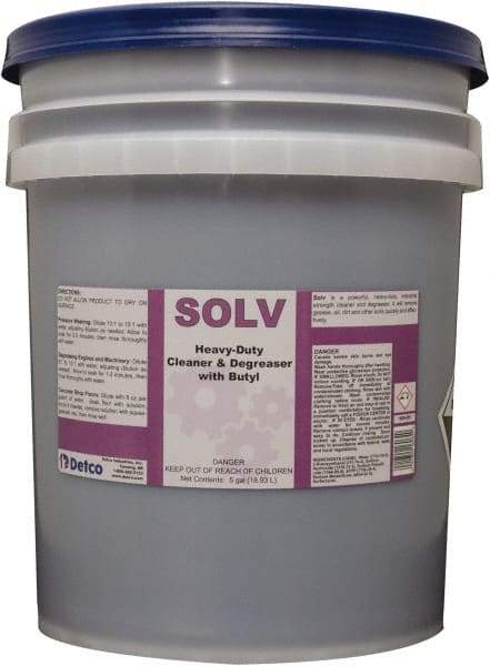Detco - 5 Gal Bucket Cleaner/Degreaser - Liquid, Butyl-Based, Unscented - Apex Tool & Supply