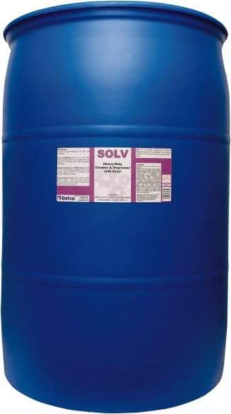 Detco - 55 Gal Drum Cleaner/Degreaser - Liquid, Butyl-Based, Unscented - Apex Tool & Supply