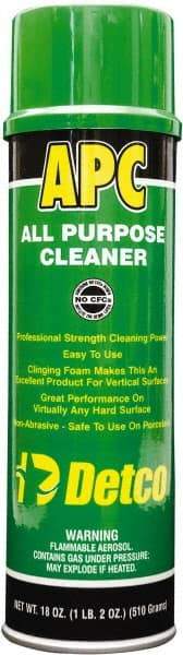 Detco - 20 oz Aerosol All-Purpose Cleaner - Aerosol, Butyl-Based, Lemon - Apex Tool & Supply