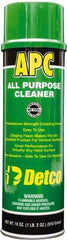 Detco - 20 oz Aerosol All-Purpose Cleaner - Aerosol, Butyl-Based, Lemon - Apex Tool & Supply