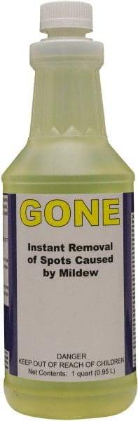 Detco - 32 oz Bottle Mildew Remover - Liquid, Water-Based, Unscented - Apex Tool & Supply