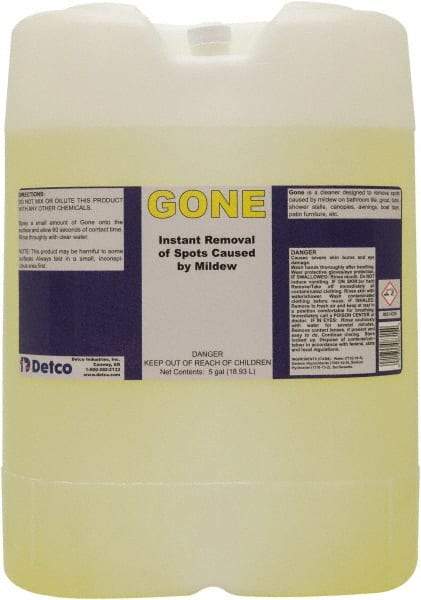Detco - 5 Gal Drum Mildew Remover - Liquid, Water-Based, Unscented - Apex Tool & Supply