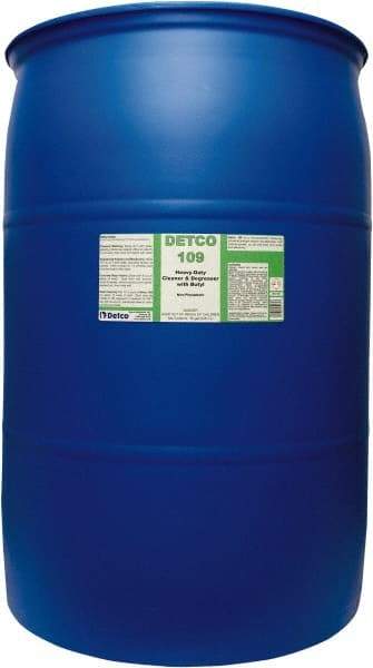 Detco - 55 Gal Drum Cleaner/Degreaser - Liquid, Butyl-Based, Unscented - Apex Tool & Supply