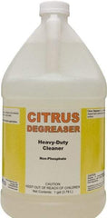 Detco - 1 Gal Bottle Cleaner/Degreaser - Liquid, Butyl-Based, Citrus - Apex Tool & Supply
