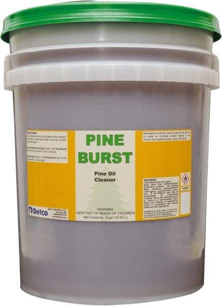 Detco - 5 Gal Bucket All-Purpose Cleaner - Liquid, Water-Based, Pine - Apex Tool & Supply
