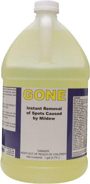 Detco - 1 Gal Bottle Mildew Remover - Liquid, Water-Based, Unscented - Apex Tool & Supply