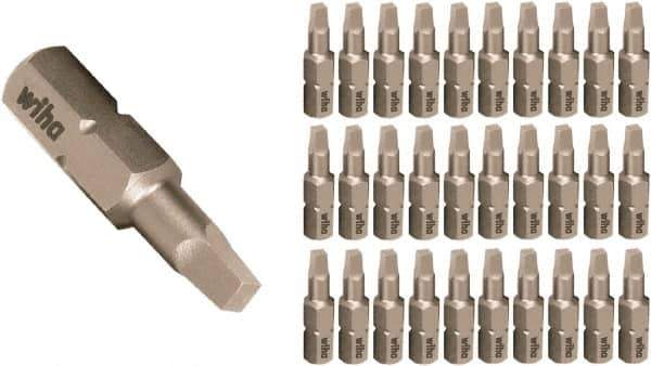 Wiha - 1/4" Drive, #3 Insert Screwdriver Bit - 25mm OAL - Apex Tool & Supply