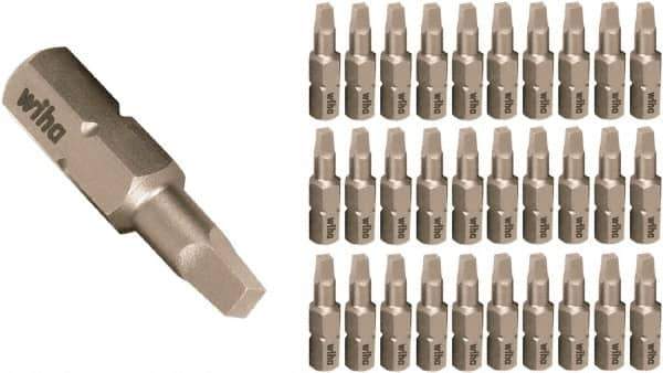 Wiha - 1/4" Drive, #1 Insert Screwdriver Bit - 25mm OAL - Apex Tool & Supply