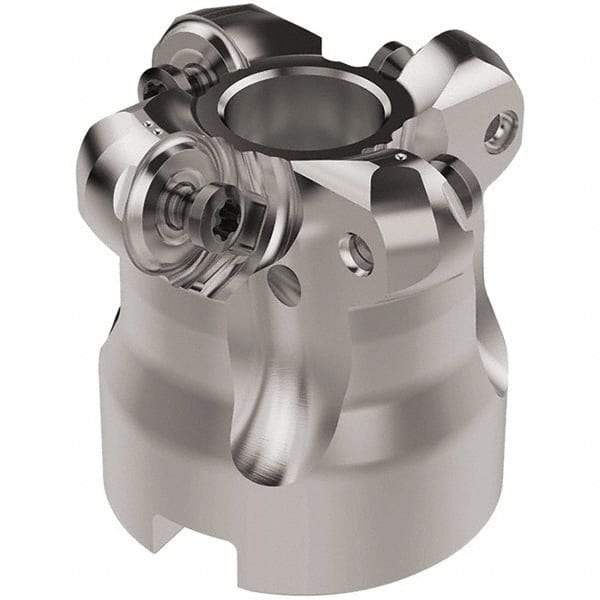 Seco - 40mm Cut Diam, 6mm Max Depth, 16mm Arbor Hole, 4 Inserts, RNMU12.. Insert Style, Indexable Copy Face Mill - R220.28 Cutter Style, 14,000 Max RPM, 40mm High, Through Coolant, Series R220 - Apex Tool & Supply