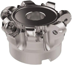 Seco - 2-1/2" Cut Diam, 6mm Max Depth, 3/4" Arbor Hole, 7 Inserts, RNMU12.. Insert Style, Indexable Copy Face Mill - R220.28 Cutter Style, 11,200 Max RPM, 1-1/2 High, Through Coolant, Series R220 - Apex Tool & Supply