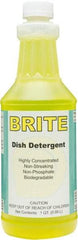 Detco - 32 oz Bottle Manual Dishwashing Liquid - Lemon Scented - Apex Tool & Supply