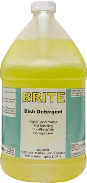 Detco - 1 Gal Bottle Manual Dishwashing Liquid - Lemon Scented - Apex Tool & Supply