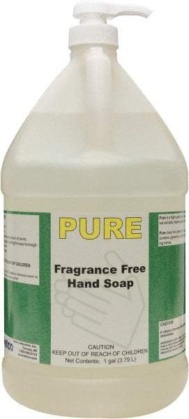 Detco - 1 Gal Bottle Liquid Hand Cleaner - Pale Yellow, Fragrance Free Scent - Apex Tool & Supply