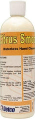 Detco - 16 oz Squeeze Bottle Waterless Cream Waterless Hand Cleaner - Yellow, Citrus Scent - Apex Tool & Supply