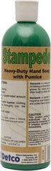 Detco - 16 oz Bottle Gel Hand Cleaner with Grit - Green, Almond Scent - Apex Tool & Supply