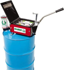 Made in USA - Aerosol Can Disposal - 13" High x 15" Wide x 34" Deep, For 30 & 55 Gal Drums - Apex Tool & Supply