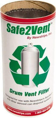 Made in USA - Trash Compactor/Crusher Replacement Carbon Filter - 4" Wide x 4" Long x 8" High, For Aerosol Can Deflators - Apex Tool & Supply