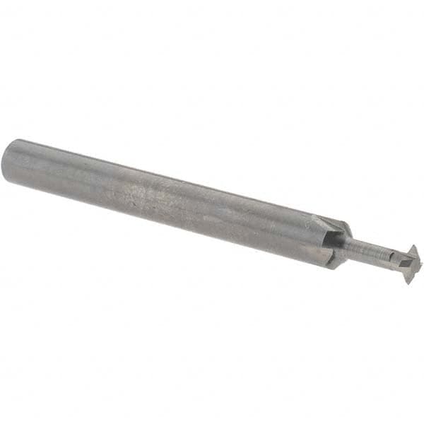 Accupro - 5/32° 5/32" Cut Diam, 0.045" Cut Width, 3/16" Shank, Solid Carbide Double-Angle Cutter - Apex Tool & Supply