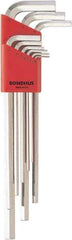 Bondhus - 9 Piece, L-Key Hex Key Set - 1.5 to 10mm Range, Protanium High Torque Steel - Apex Tool & Supply