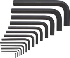 Bondhus - 14 Piece, L-Key Mini Hex Key Set - 2 to 19mm Range, Protanium High Torque Steel - Apex Tool & Supply