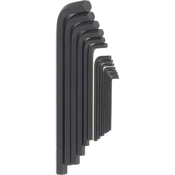 Bondhus - 15 Piece, L-Key Long Arm Hex Key Set - 5/64 to 3/4" Range, Protanium High Torque Steel - Apex Tool & Supply